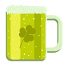 Cartoon Green Beer