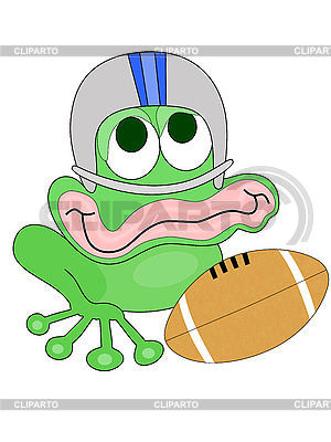frogs playing football