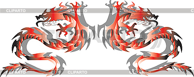 Chinese dragons | Stock Photos and Vektor EPS Clipart | CLIPARTO