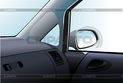 car interior vector