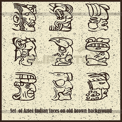 [Bild: 3286822-set-of-aztec-pictograms-as-faces.jpg]
