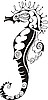 Vector clipart: little sea horse