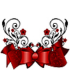 Vector clipart: ornament with bow