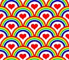 Vector clipart: seamless rainbow pattern