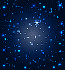 Vector clipart: night sky with stars