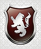 Vector clipart: Coat of arms with lynx