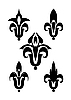 Vector clipart: simple heraldic lily