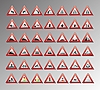 Vector clipart: Warning signs