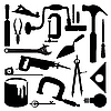 Vector clipart: Tools silhouettes