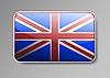 Vector clipart: Flag of the Great Britain as button