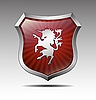 Vector clipart: Coat of arms with an unicorn