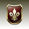 Vector clipart: coat of arms with Fleur-de-lis