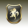 Vector clipart: Coat of arms with horse