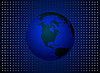 Vector clipart: Globe with North America