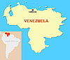 Vector clipart: Map of Venezuela