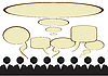 Vector clipart: Public opinion