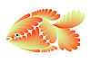 Vector clipart: small gold fish