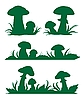 Vector clipart: Mushrooms