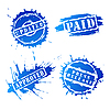 Vector clipart: Set of blot stamps