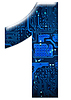Digital number | Stock Illustration