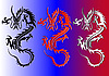 Vector clipart: dragons