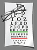 Vector clipart: eye charts and glasses