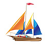 Vector clipart: ship with sails