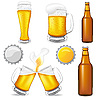 Vector clipart: set of beer