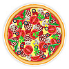 Vector clipart: pizza