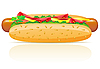 Vector clipart: hotdog