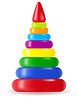 Vector clipart: children pyramid toy