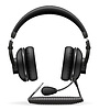 Vector clipart: acoustic headphones with microphone