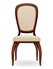 Vector clipart: wooden chair furniture with padded backrest and