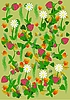 Vector clipart: background of berries