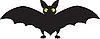 Vector clipart: black bat