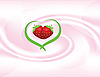 Vector clipart: fruit yoghurt