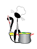 Vector clipart: cat cook