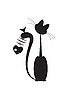 Vector clipart: cat with fish
