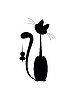 Vector clipart: cat and mouse