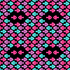 Vector clipart: colorful cartoon fish pattern