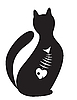 Vector clipart: silhouette of cat