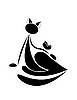 Vector clipart: Black cat silhouette for your design