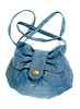 Blue leather female bag | Stock Foto