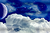 ID 3049916 | Mond, Wolken and Sterne | Illustration mit hoher Auflösung ID 3049916 | Mond, Wolken and Sterne | Illustration mit hoher Auflösung | CLIPARTO