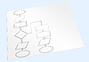 Photo 300 DPI: Paper sheet with block diagram
