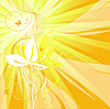 Vector clipart: abstract summer background