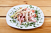 Salad on wood | Stock Foto