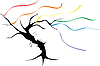 Vector clipart: rainbow tree