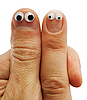 Zwei Fingern | Stock Foto
