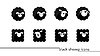 Vector clipart: black sheep icons